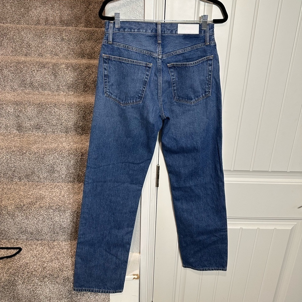 Re/done Redone DENIM JEANS LOOSE LONGISH 90s baggy fit jean darker wash - Picture 7 of 13
